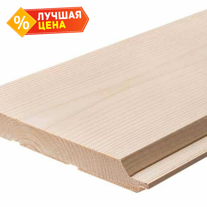 Имитация бруса Карельский профиль 20х146х3000 мм С Лиственница